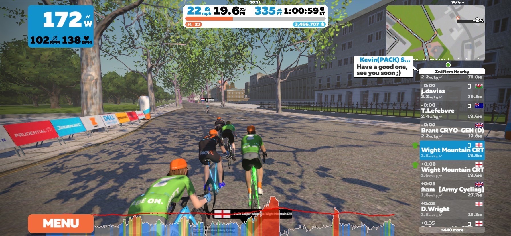 VIRTUAL RACING KEEPS CYCLE RACE TEAM MEMBERS IN THE SADDLE