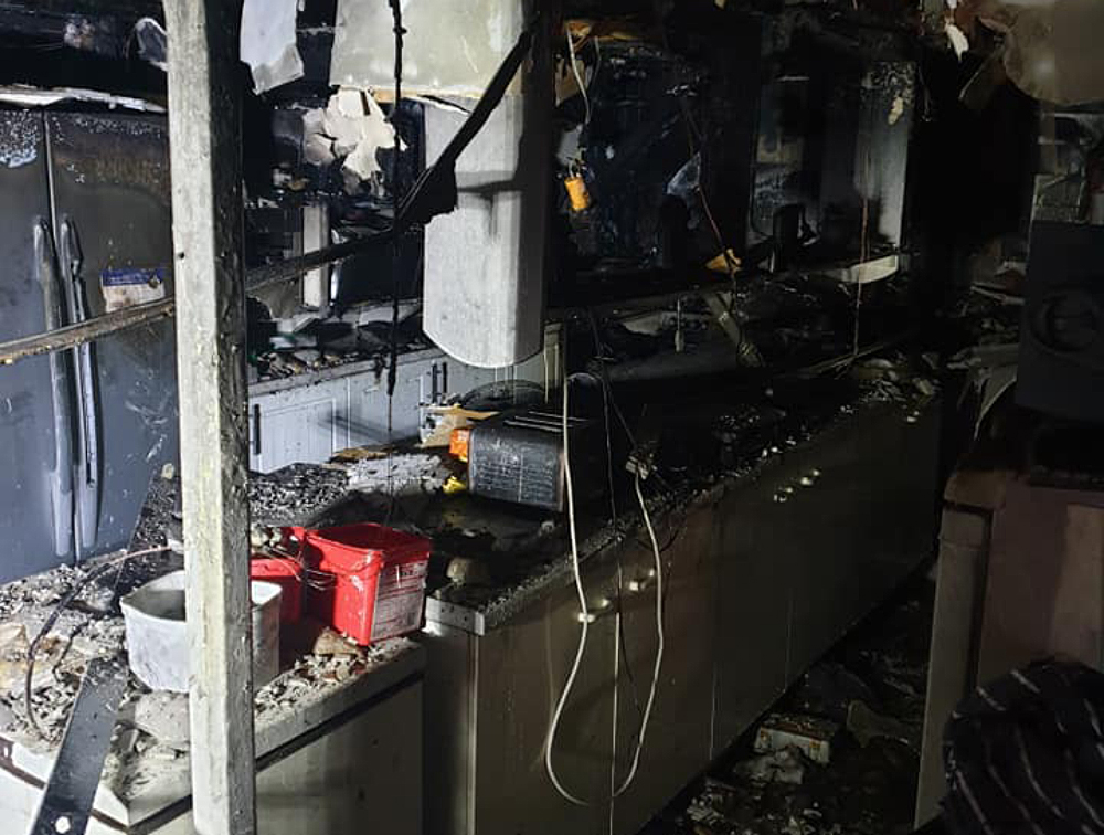 EXTENT OF DAMAGE CAUSED BY COWES KITCHEN BLAZE REVEALED