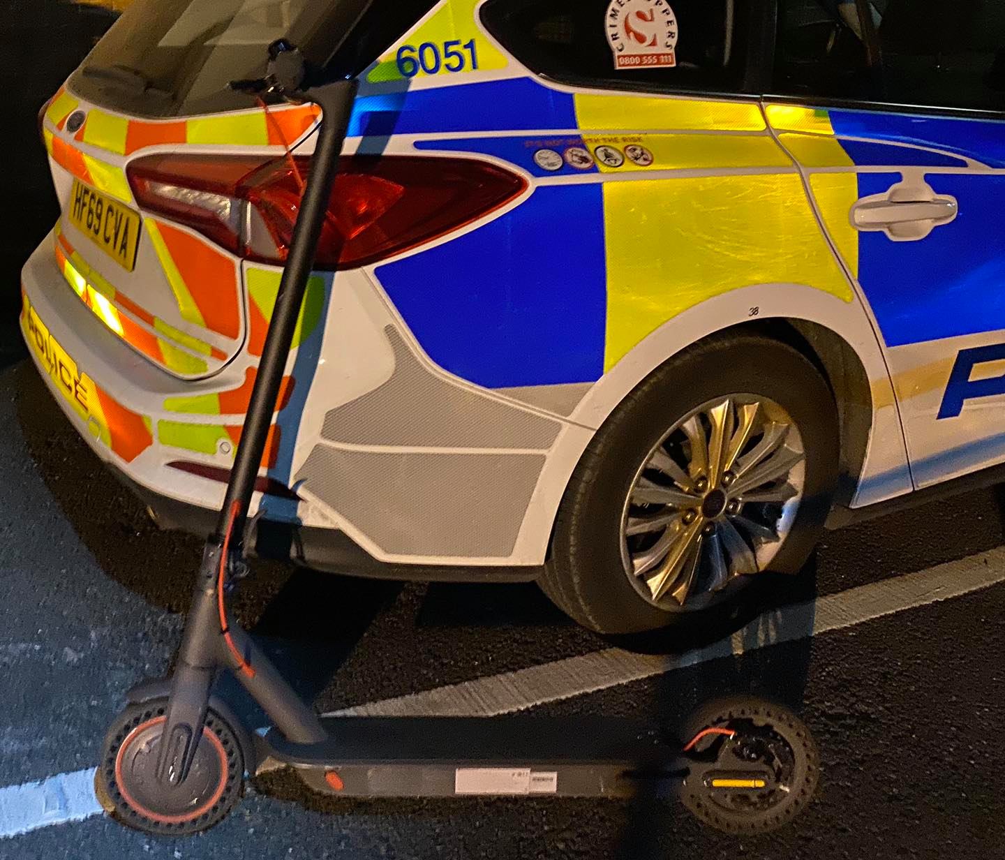 POLICE MAKE E-SCOOTER SEIZURE IN NEW ERA OF ROAD CRIME