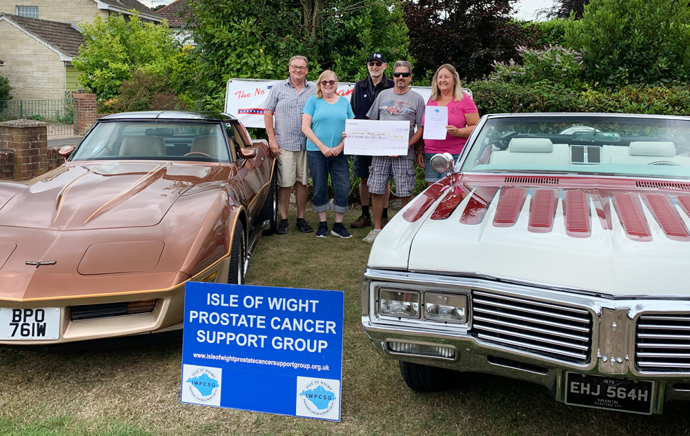 £440 RAISED FOR ISLE OF WIGHT PROSTATE CANCER DESPITE CAR SHOW CANCELLATION
