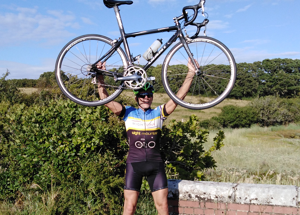 PETE GLAD TO BE BACK IN THE SADDLE AFTER HORROR ACCIDENT