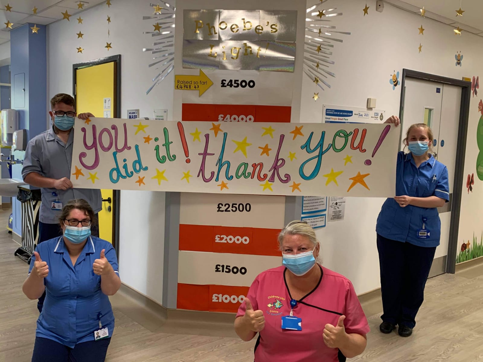 HEARTFELT THANKS TO THOSE WHO HELPED RAISE £4,800 FOR PHOEBE’S LIGHT