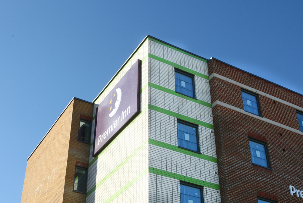 PREMIER INN’S NEWEST HOTEL REVEALED AS SCAFFOLDING COMES DOWN