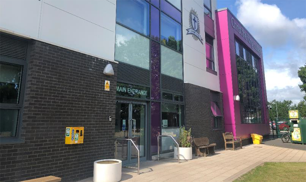 COMMUNITY DEFIBRILLATOR INSTALLED AT CHRIST THE KING COLLEGE