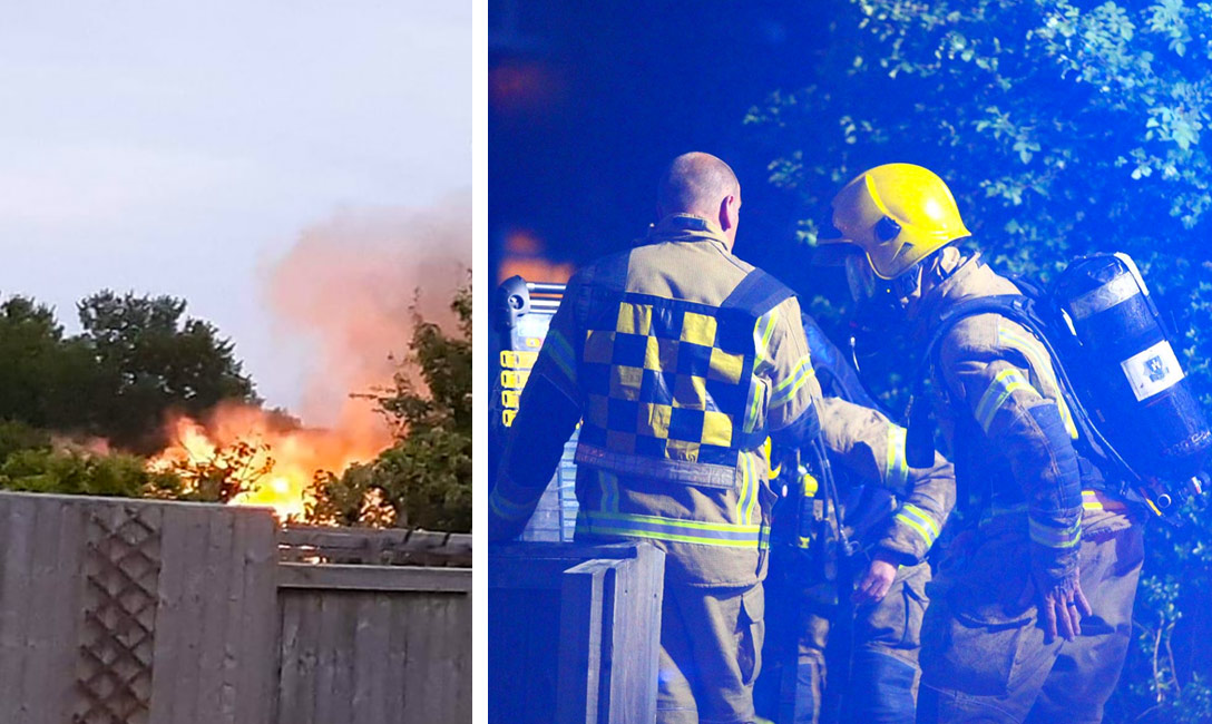 FIRE SERVICE MOBILISED TO CARISBROOKE SHED FIRE