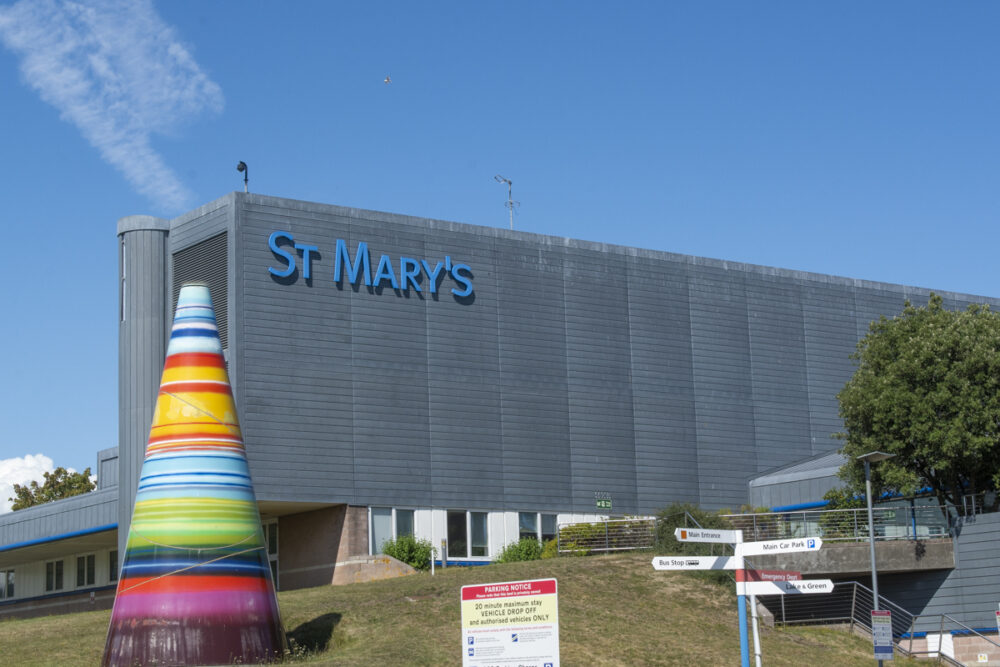 St Mary's Hospital Isle of Wight Day Sunny