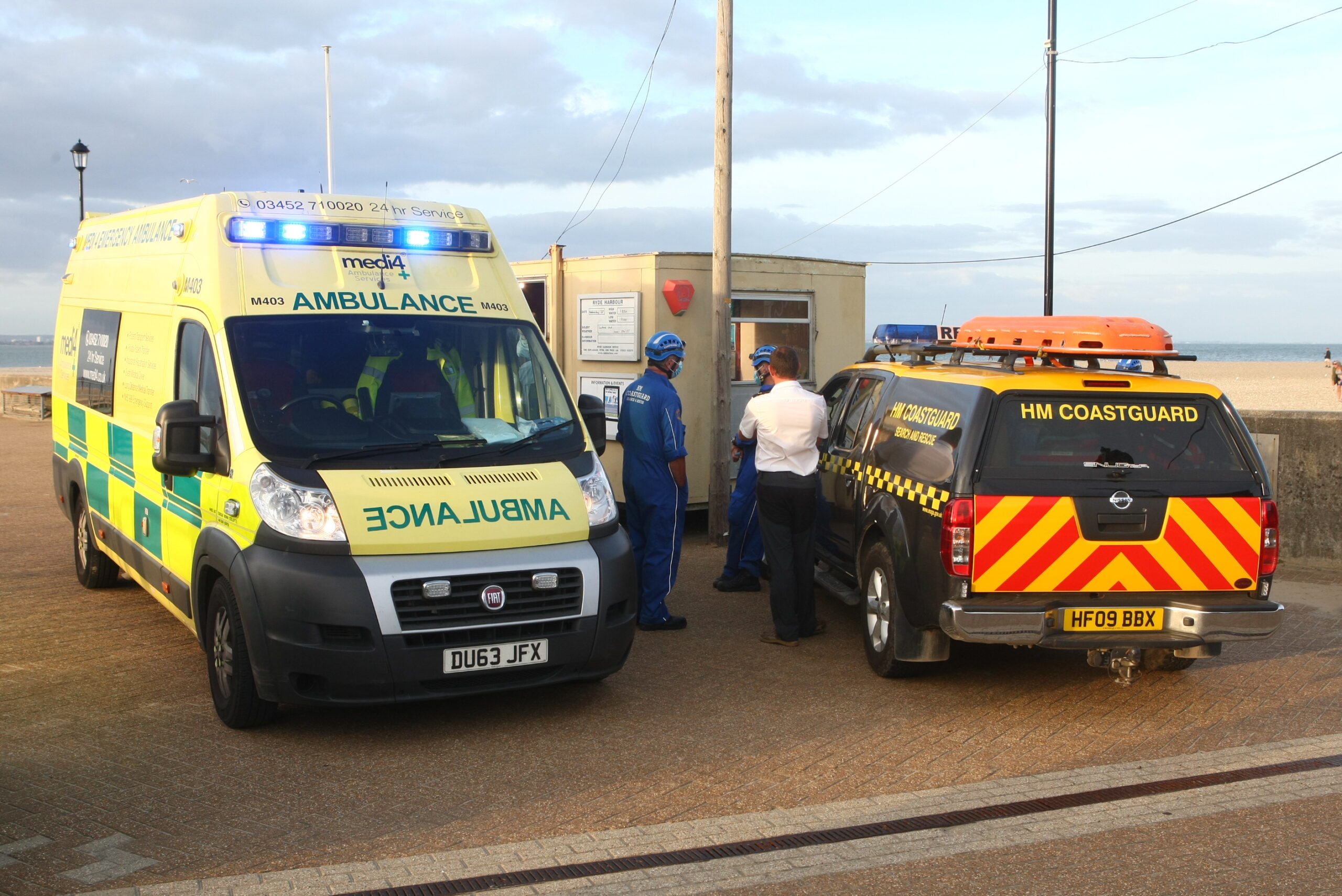 PARAMEDICS CALLED AS CHILDREN PULLED FROM THE SEA AT RYDE