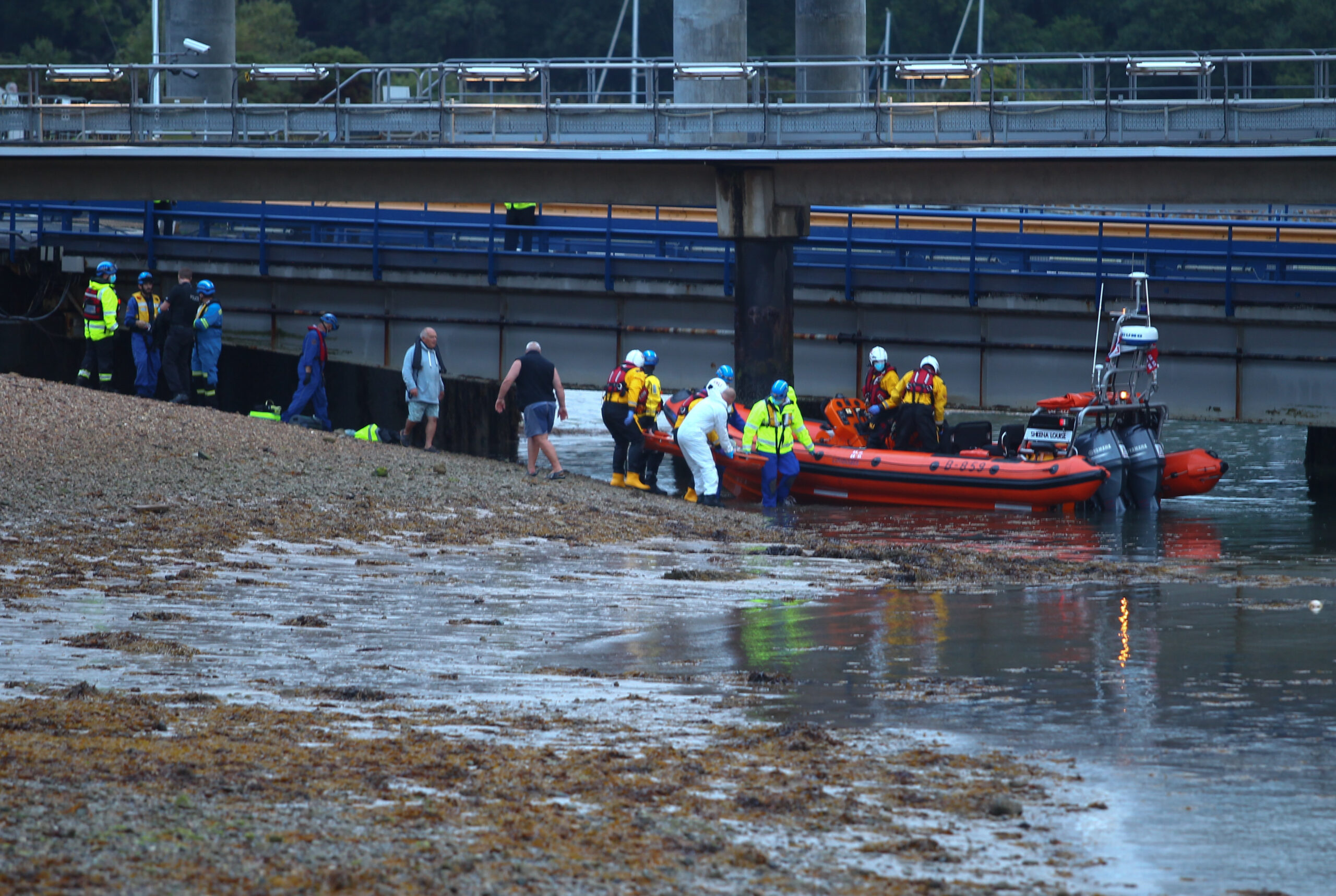 FERRY DELAYS AFTER WOMAN RESCUED FROM THE WATER AT FISHBOURNE