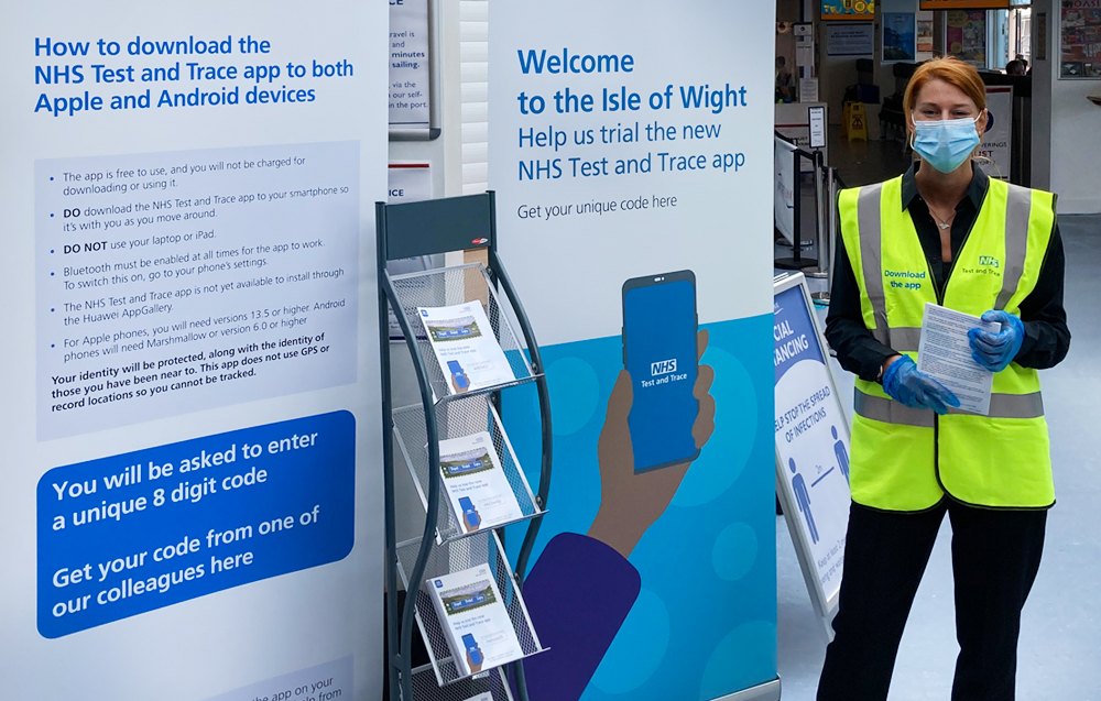 BANK HOLIDAY VISITORS SUPPORT THE ISLAND’S TEST AND TRACE APP