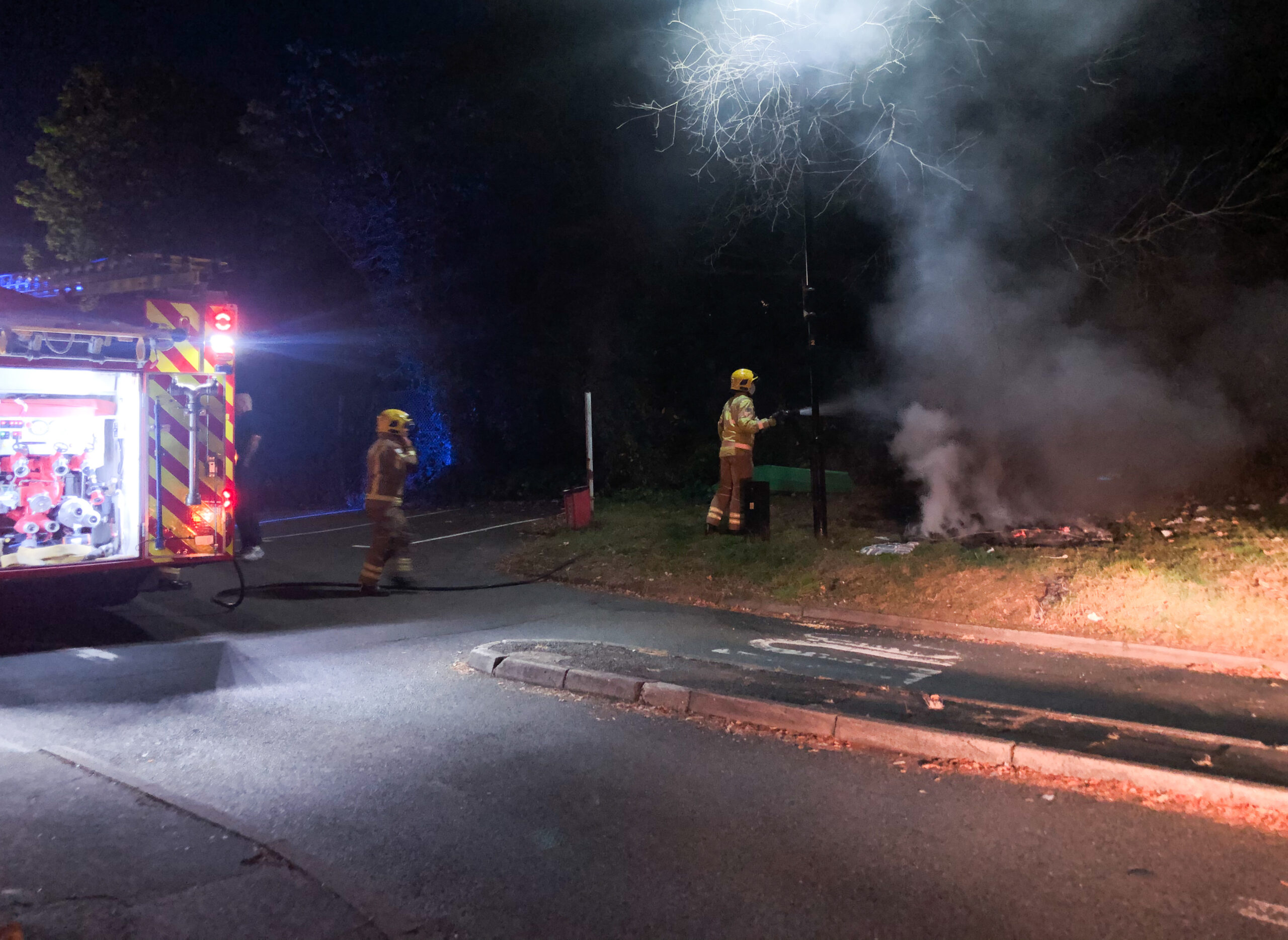 TENT FIRE EXTINGUISHED IN RYDE