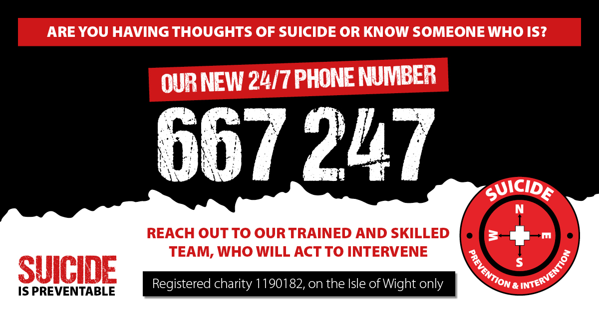 NEW NUMBER FOR ISLAND’S SUICIDE PREVENTION & INTERVENTION CHARITY