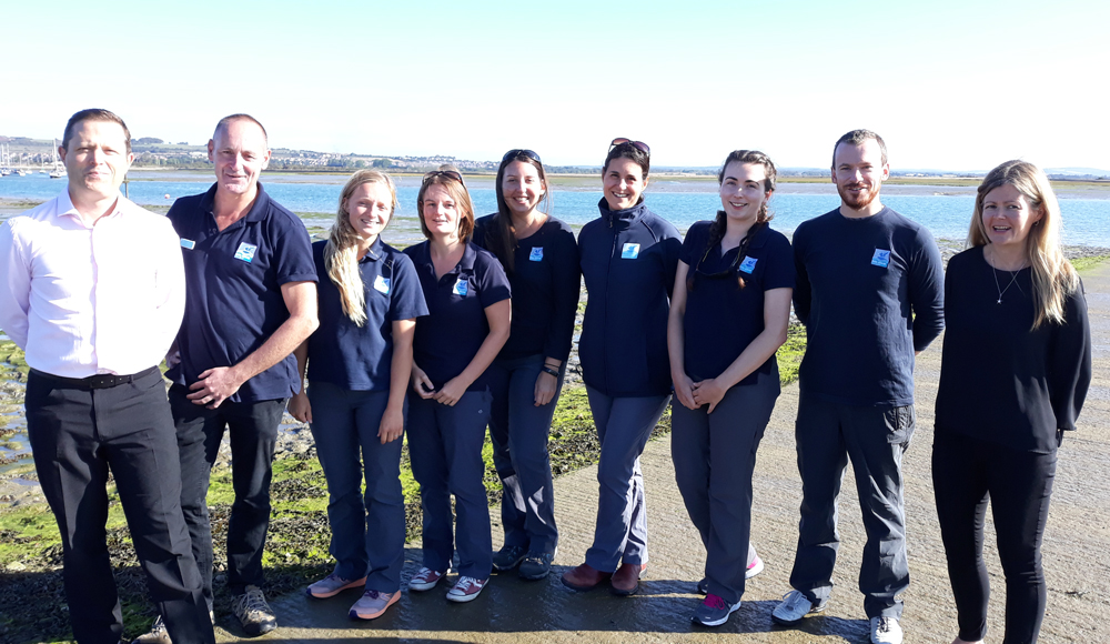RANGERS ON RYDE SANDS AS MIGRATORY BIRDS RETURN