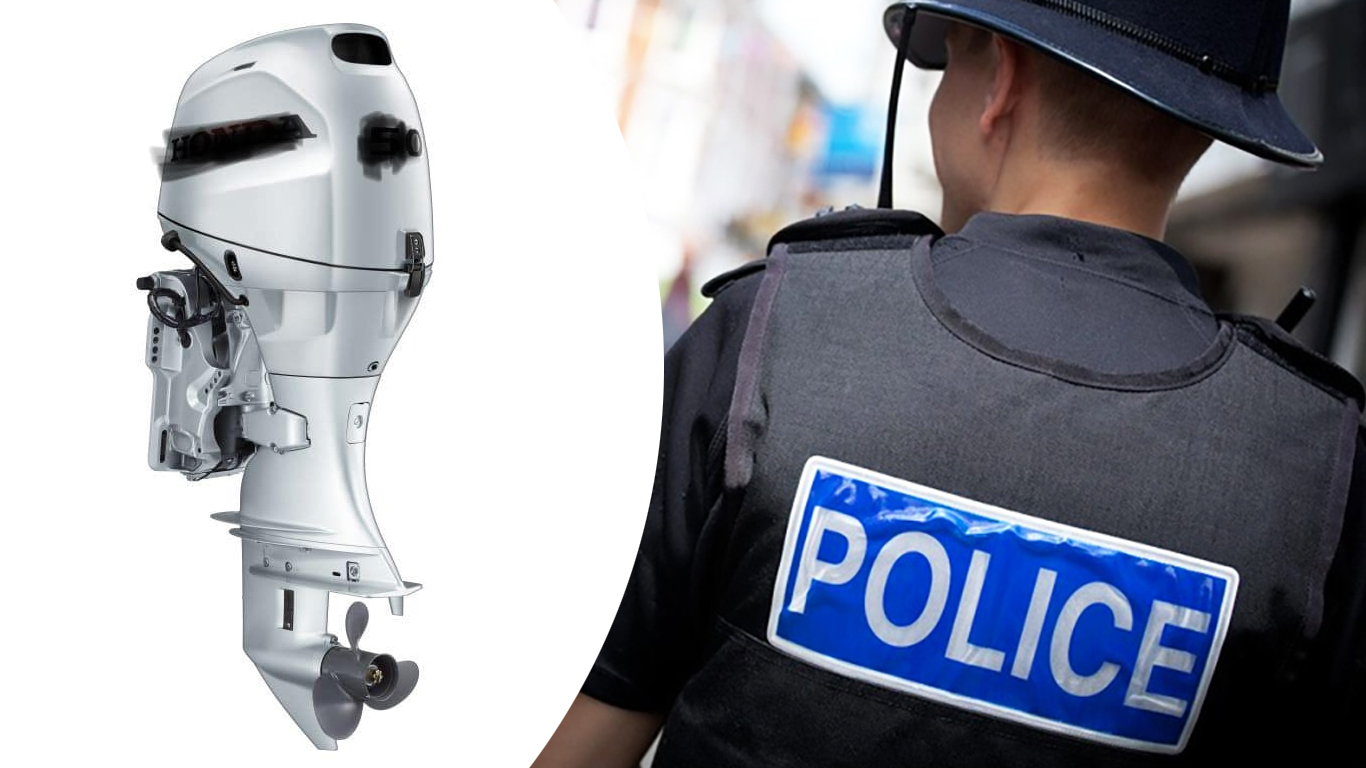 POTENTIALLY STOLEN OUTBOARD ENGINE RECOVERED BY POLICE