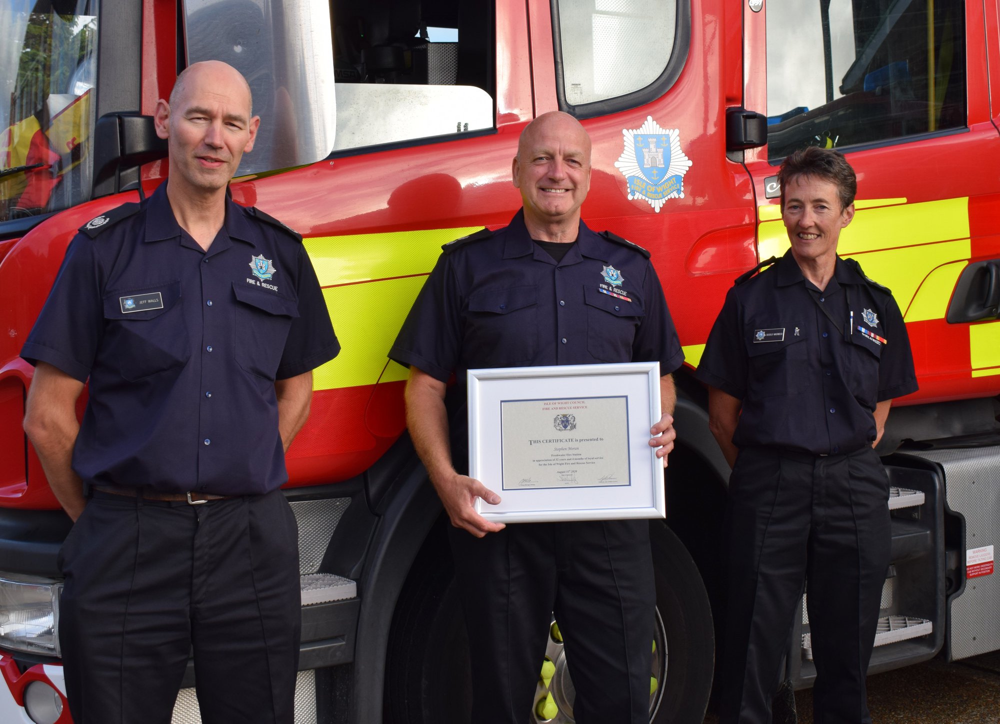 FAREWELL STEVE MORAN – FRESHWATER FIRE STATION’S WATCH MANAGER RETIRING AFTER 32 YEARS
