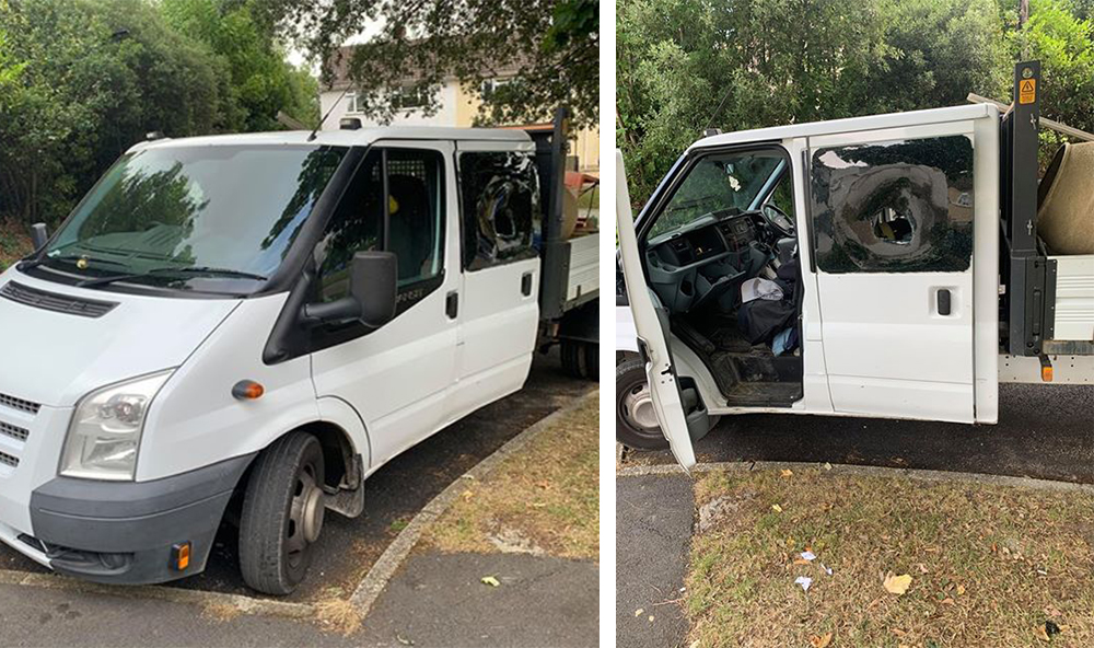 POWER TOOLS STOLEN FROM VAN IN EAST COWES