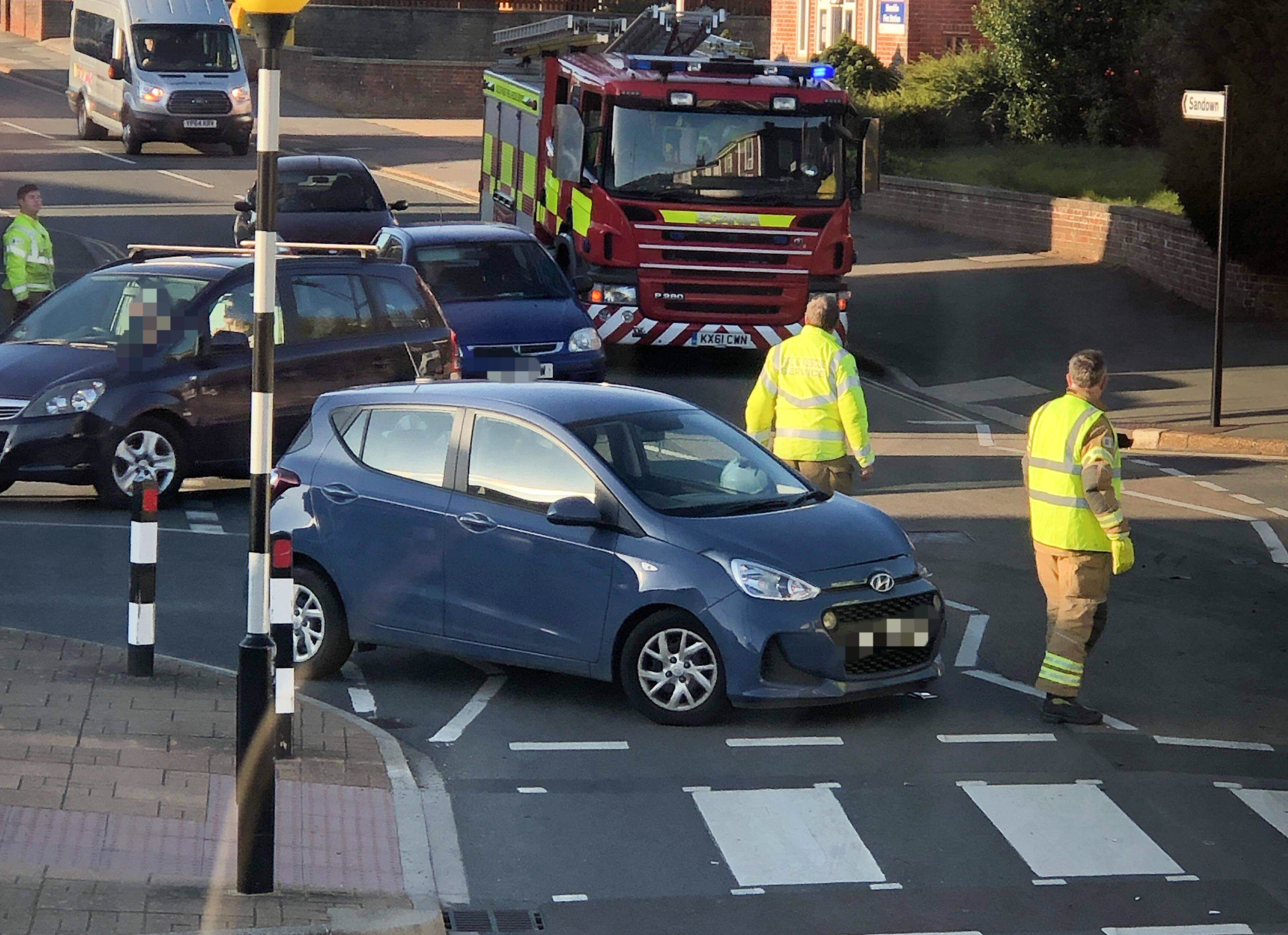 2-VEHICLE COLLISION IN SHANKLIN CAUSES DISRUPTION
