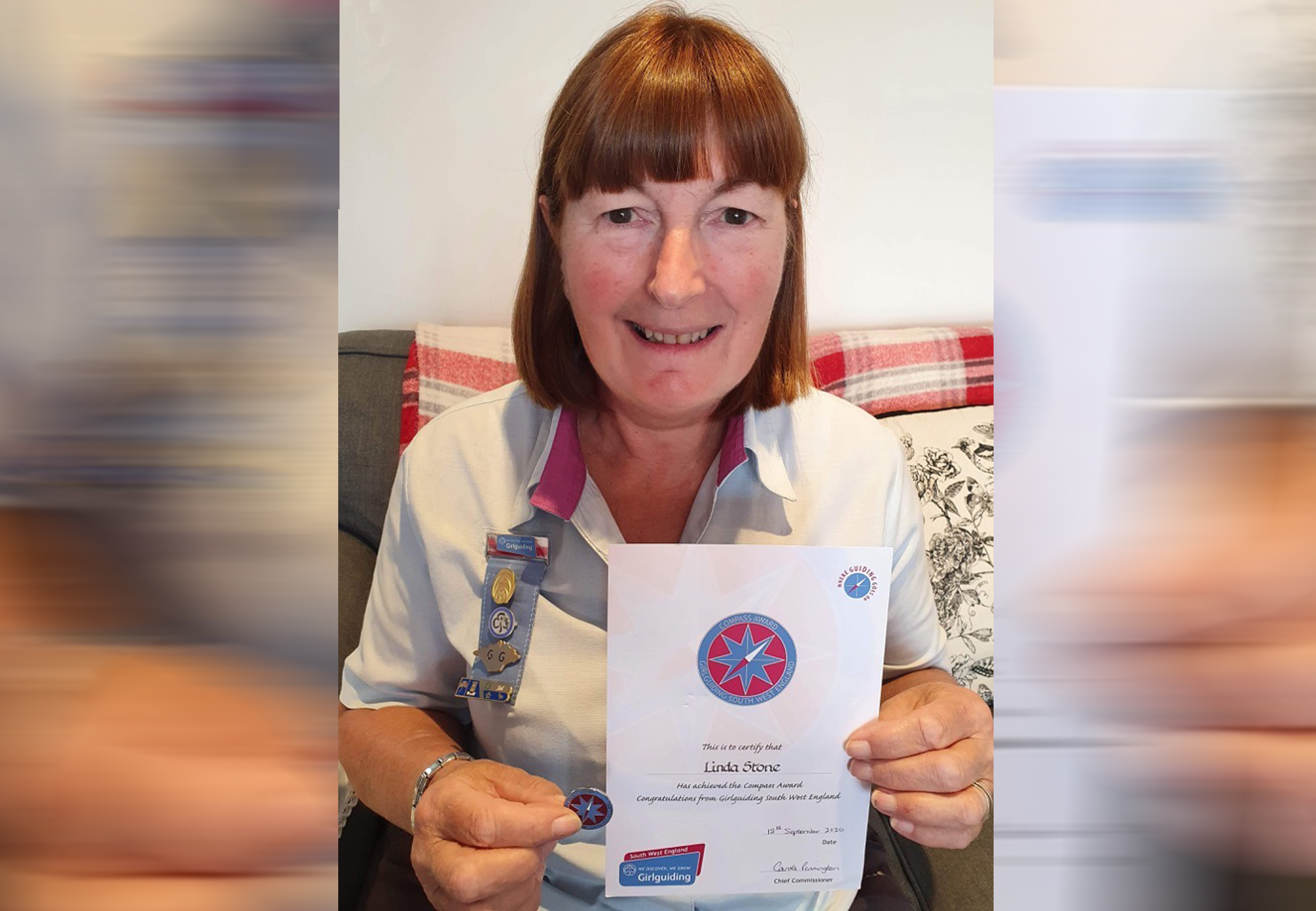 REGIONAL COMPASS AWARD FOR ISLE OF WIGHT GIRLGUIDING LEADER