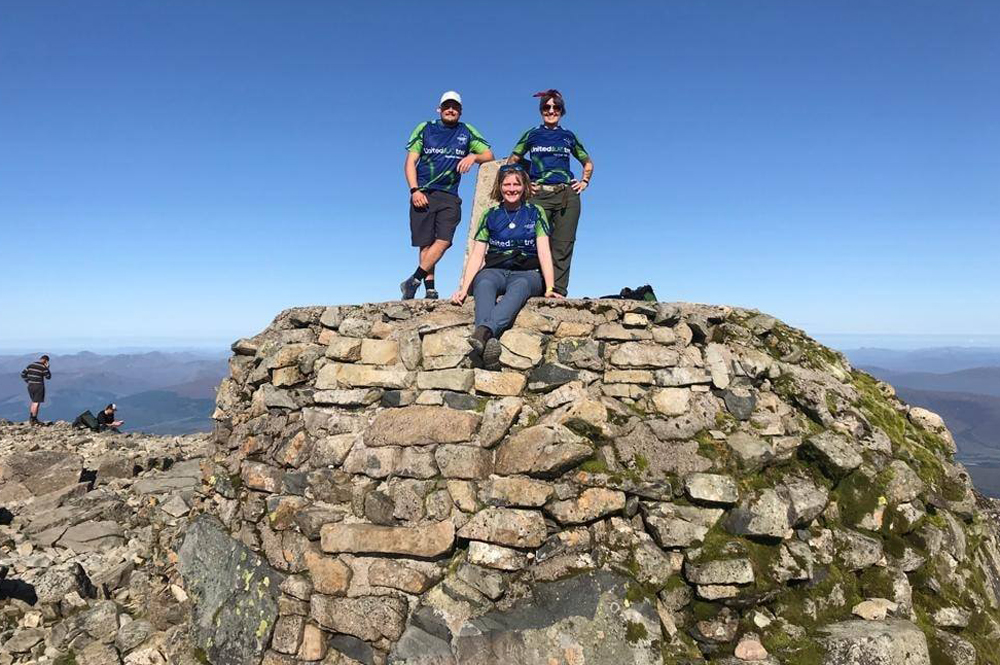 INTREPID EXPLORERS FROM THE ISLE OF WIGHT RAISE FUNDS BY CLIMBING BEN NEVIS