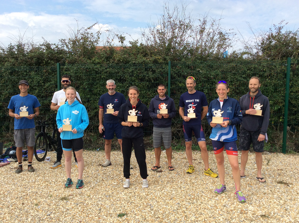 WIGHT TRI MEMBERS HOLD THEIR CLUB CHAMPIONSHIPS FROM YAVERLAND SAILING CLUB