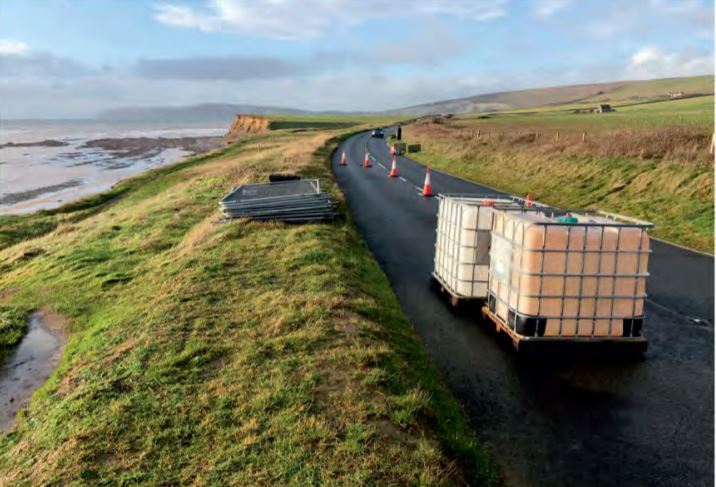 MILITARY ROAD COULD BE SEVERED IN JUST 7 YEARS – STABILISING WORKS PROPOSED