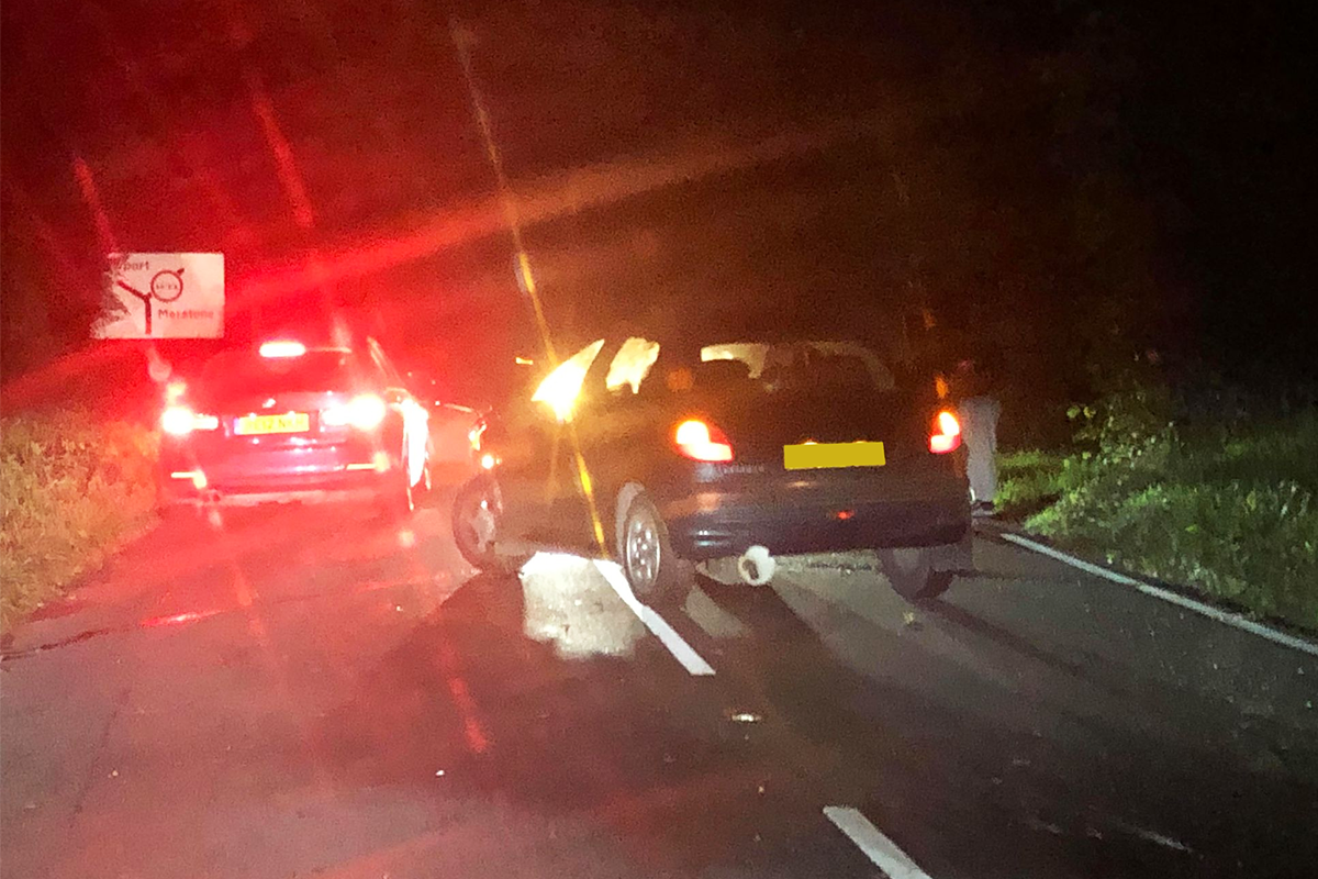 SINGLE VEHICLE COLLISION PARTIALLY BLOCKS ROOKLEY TO GODSHILL MAIN ROAD