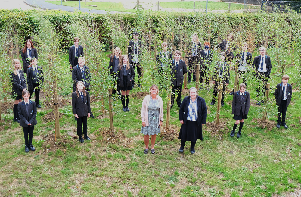 CARISBROOKE COPSE PLANTED TO HELP FIGHT CLIMATE CHANGE