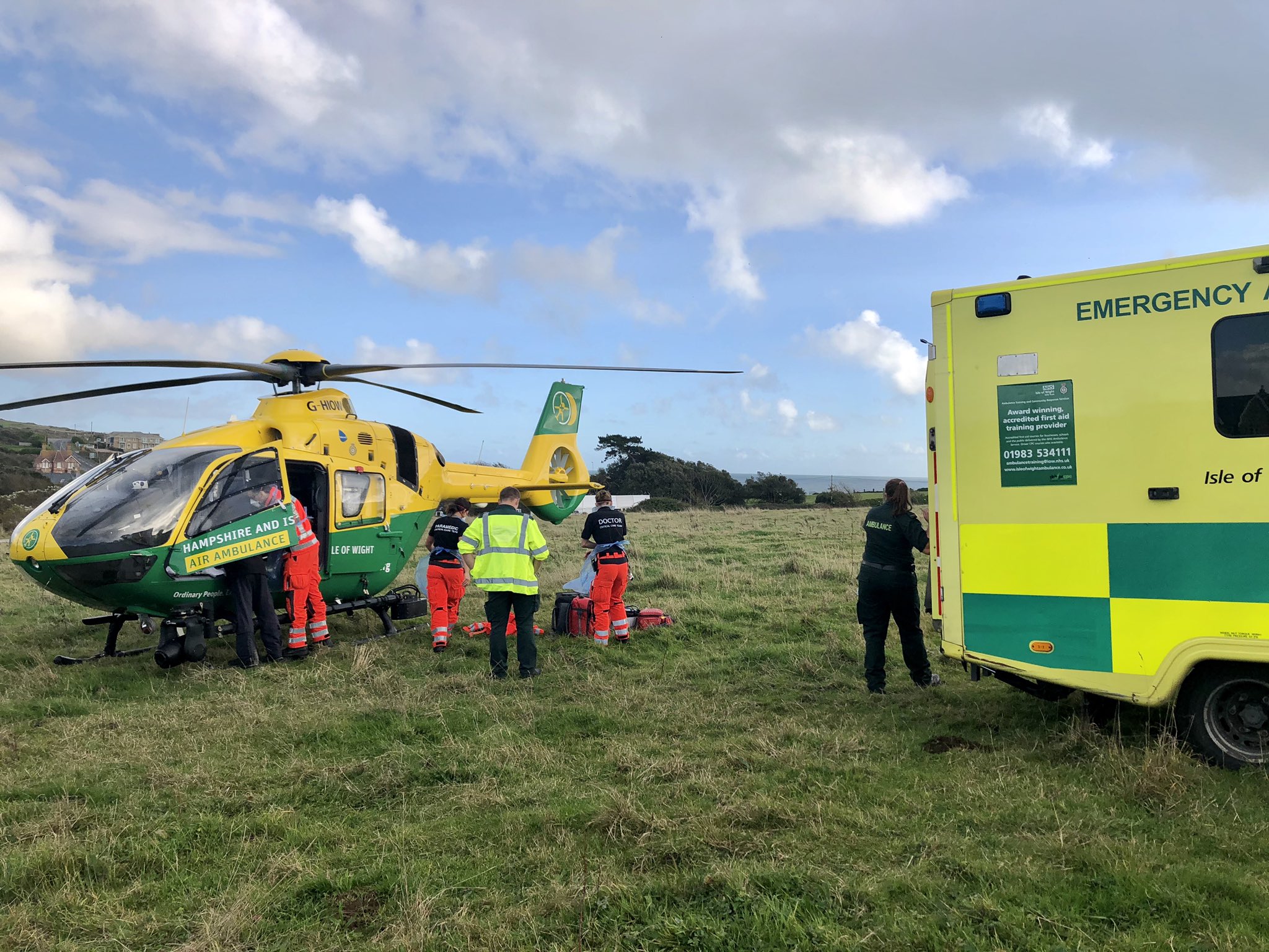 UPDATED: AIR AMBULANCE LANDS AT FRESHWATER BAY FOR MEDICAL EMERGENCY