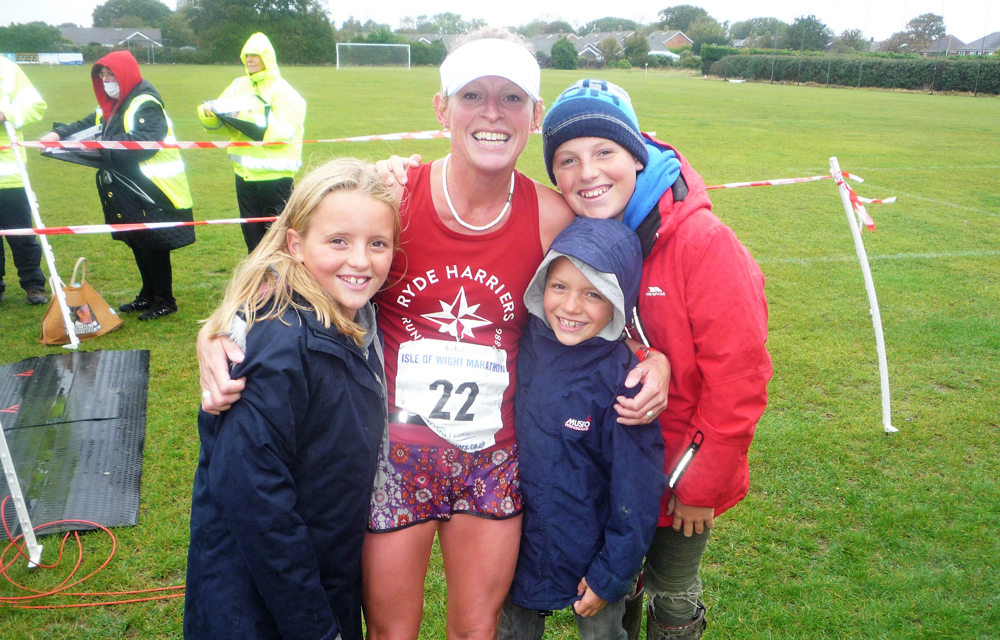 GOOD TIMES FOR RYDE HARRIERS IN ISLE OF WIGHT MARATHON DESPITE THE RAIN