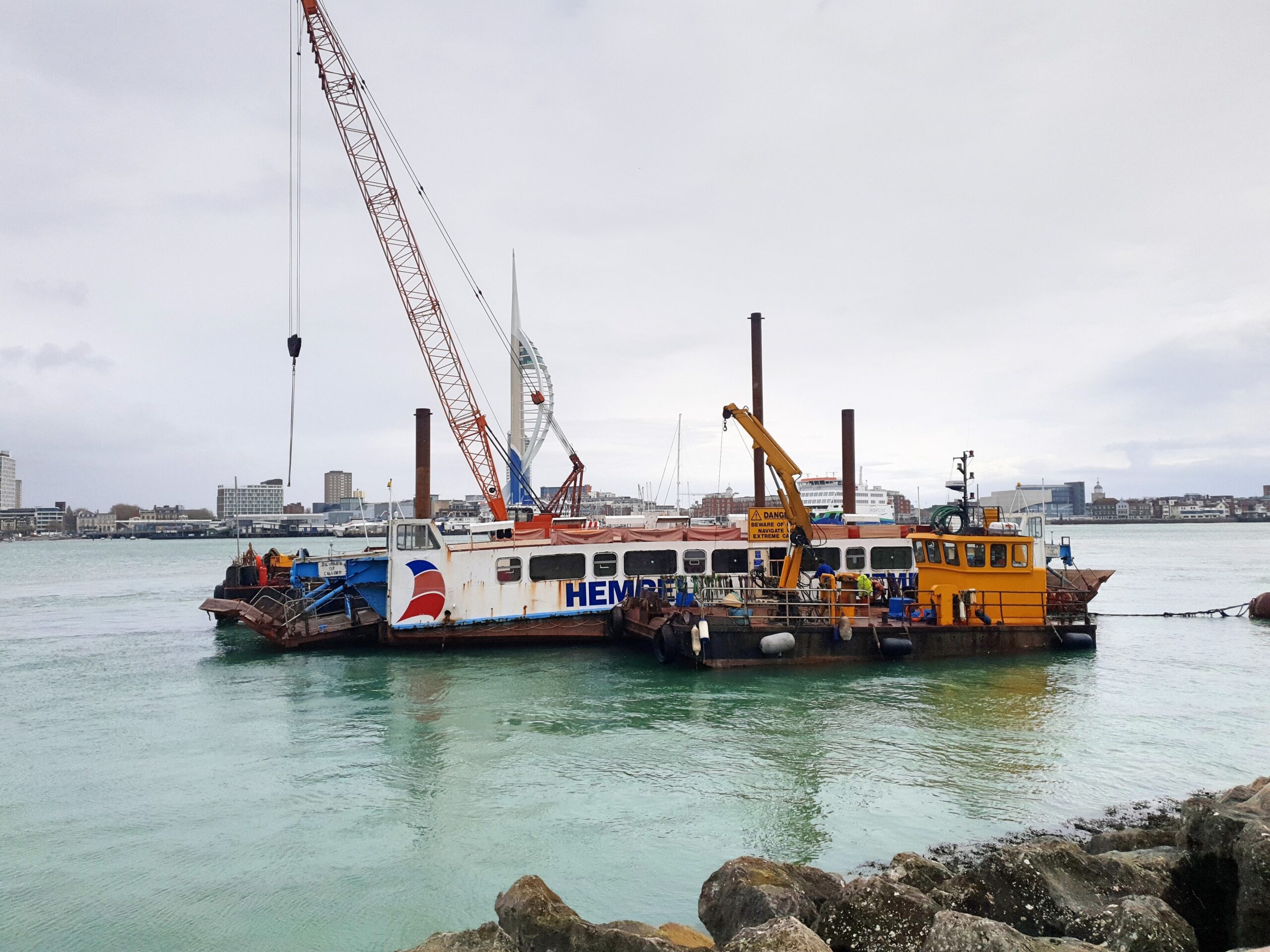 COULD ‘RUSTY WRECK’ FLOATING BRIDGE NO.5 MAKE A RETURN TO THE MEDINA?