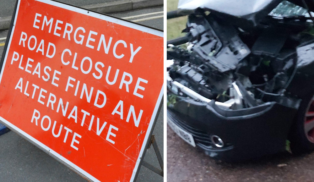 WOMAN LEFT SHAKEN AFTER CRASHING INTO FALLEN TREE ON THE OUTSKIRTS OF RYDE