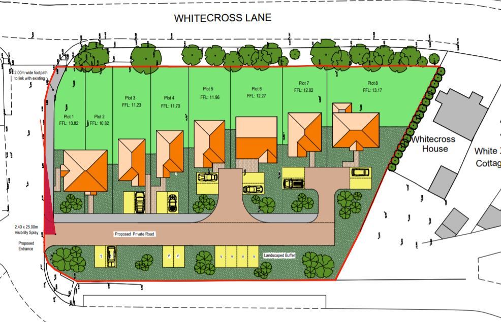 8 NEW HOMES PROPOSED ON PATCH OF LAND NEXT TO INDUSTRIAL ESTATE