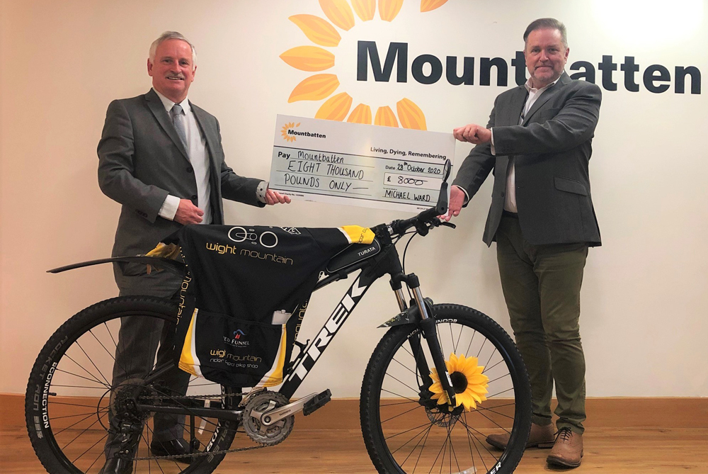 MICHAEL’S LOCKDOWN CYCLE CHALLENGE RAISES £8,000 FOR MOUNTBATTEN