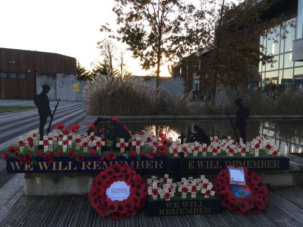 COWES ENTERPRISE COLLEGE PLANS VIRTUAL REMEMBRANCE DAY CEREMONY