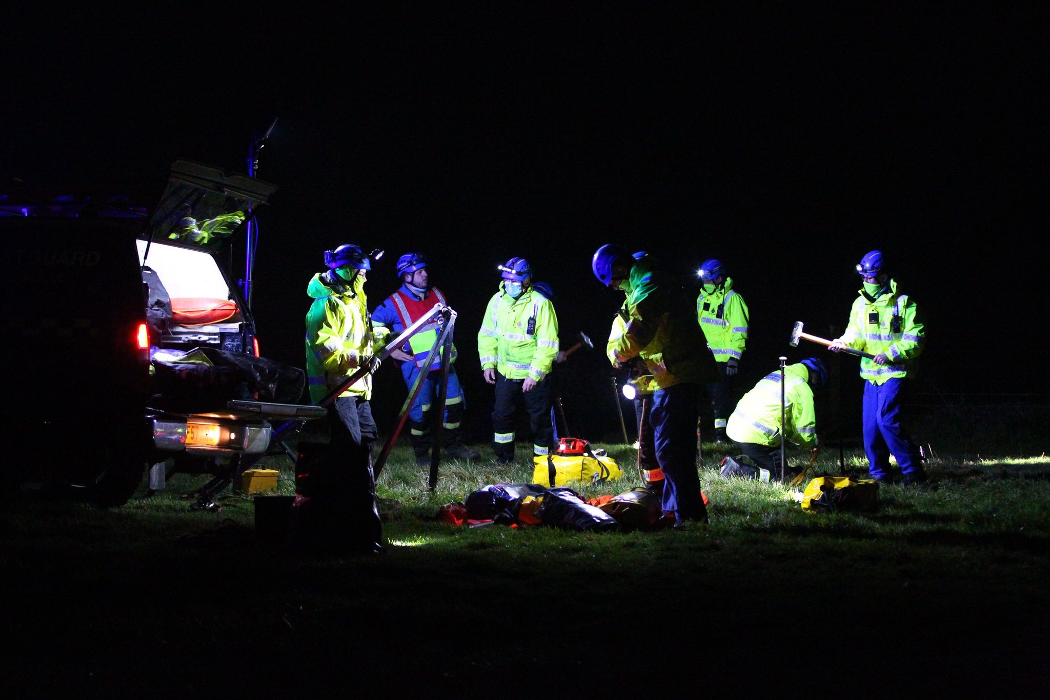 COASTGUARD CALLED AFTER FIRE SPOTTED AT BASE OF CULVER CLIFF