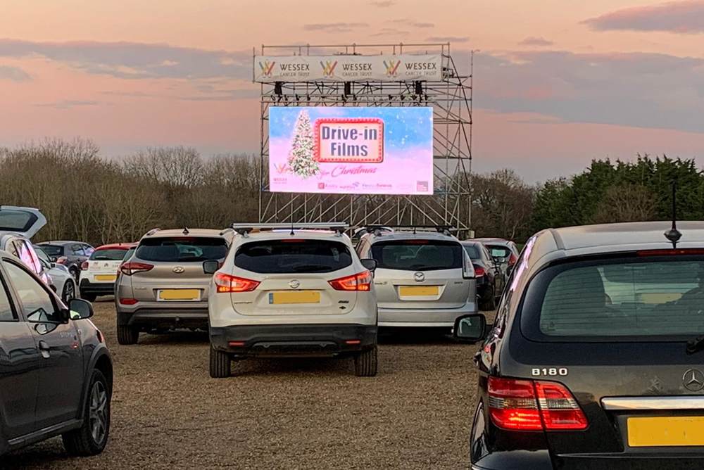 DRIVE-IN CHRISTMAS CINEMA RAISES OVER £17,000 FOR WESSEX CANCER TRUST