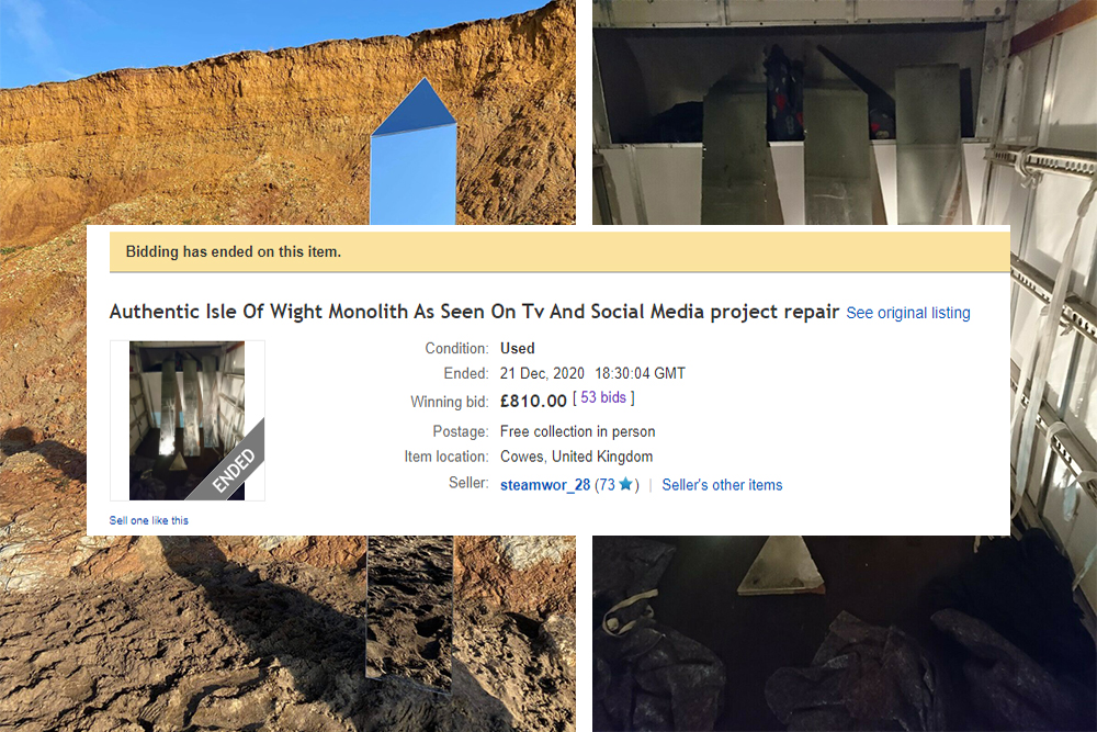 COMPTON MONOLITH SELLS ON EBAY BUT NOT FOR AS MUCH AS EXPECTED