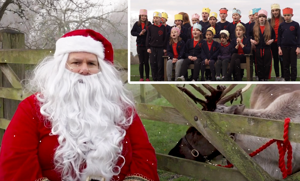 OAKFIELD PRIMARY SCHOOL HELP SANTA WITH REASSURING MESSAGE TO CHILDREN THIS CHRISTMAS