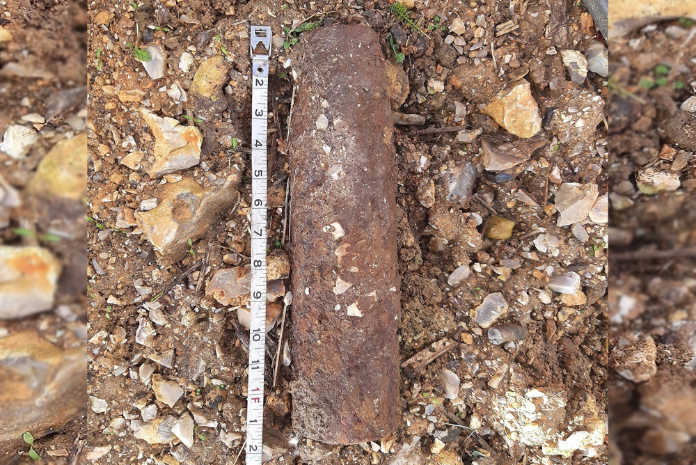 SUSPECTED WORLD WAR II ‘BOMB’ FOUND IN SHORWELL