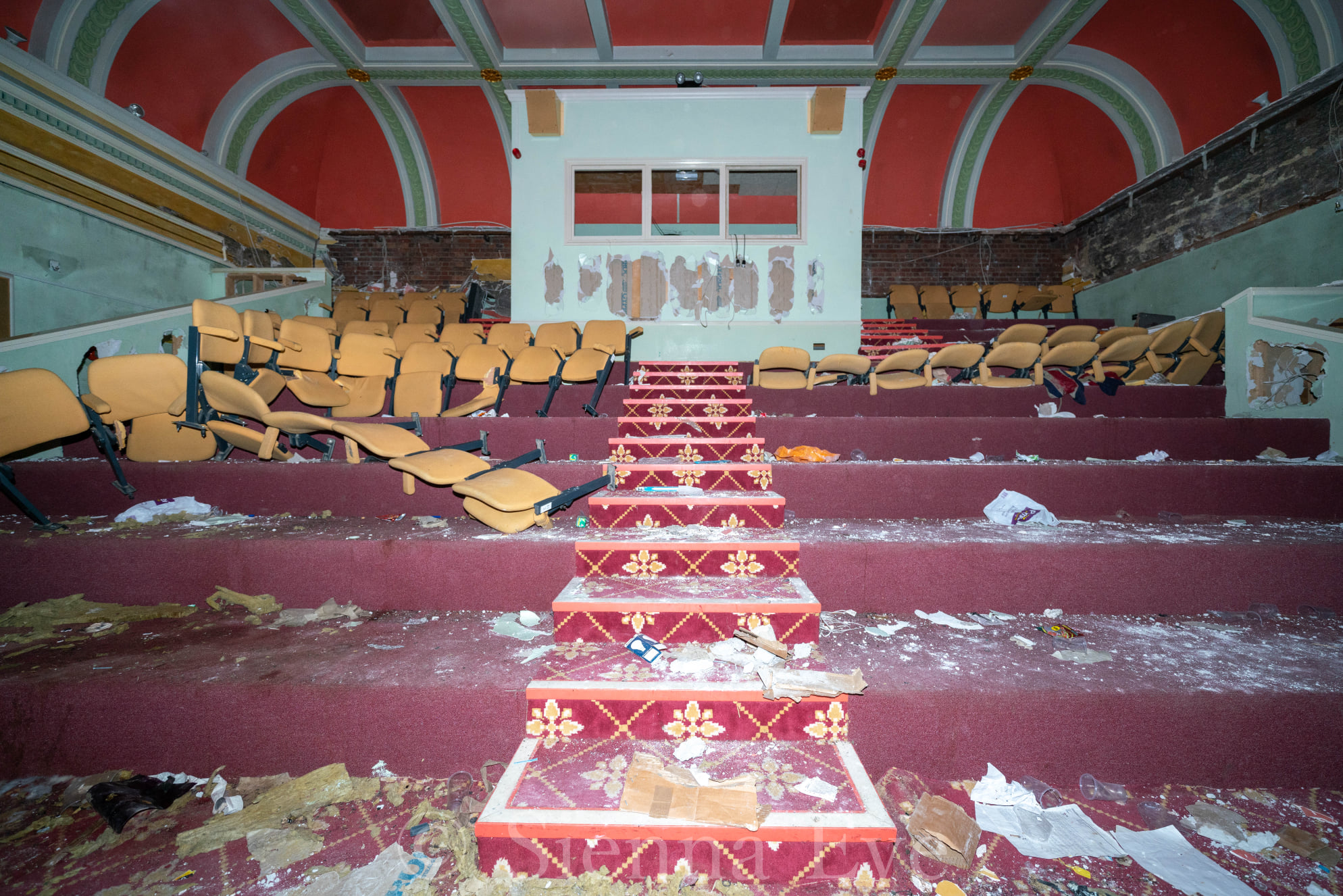 VANDALS CAUSE SIGNIFICANT DAMAGE TO ONCE GLORIOUS RYDE THEATRE