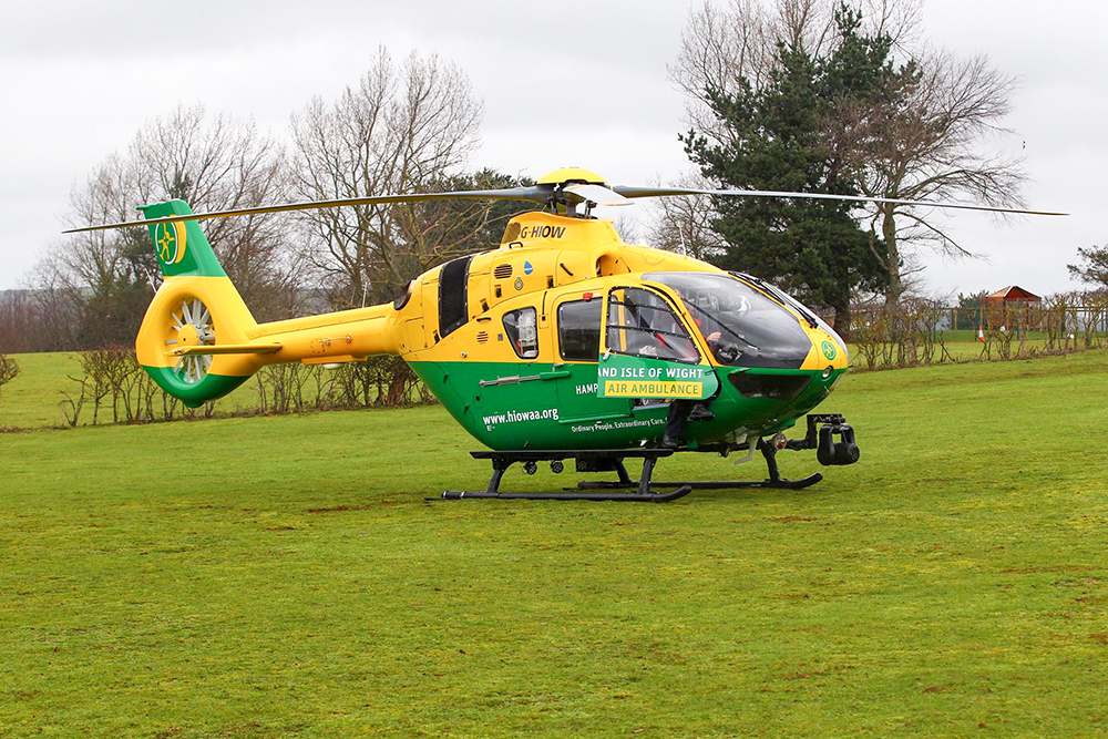 AIR AMBULANCE RESPONDS TO MEDICAL EMERGENCY IN LAKE
