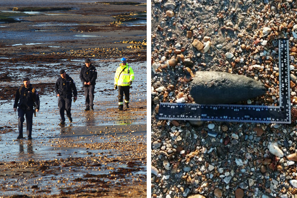 BOMB DISPOSAL CALLED TO BEMBRIDGE AFTER OBJECTS FOUND ON BEACH