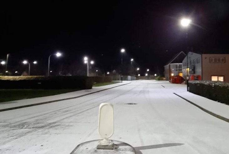 PARTS OF THE ISLE OF WIGHT WAKE TO A DUSTING OF SNOW