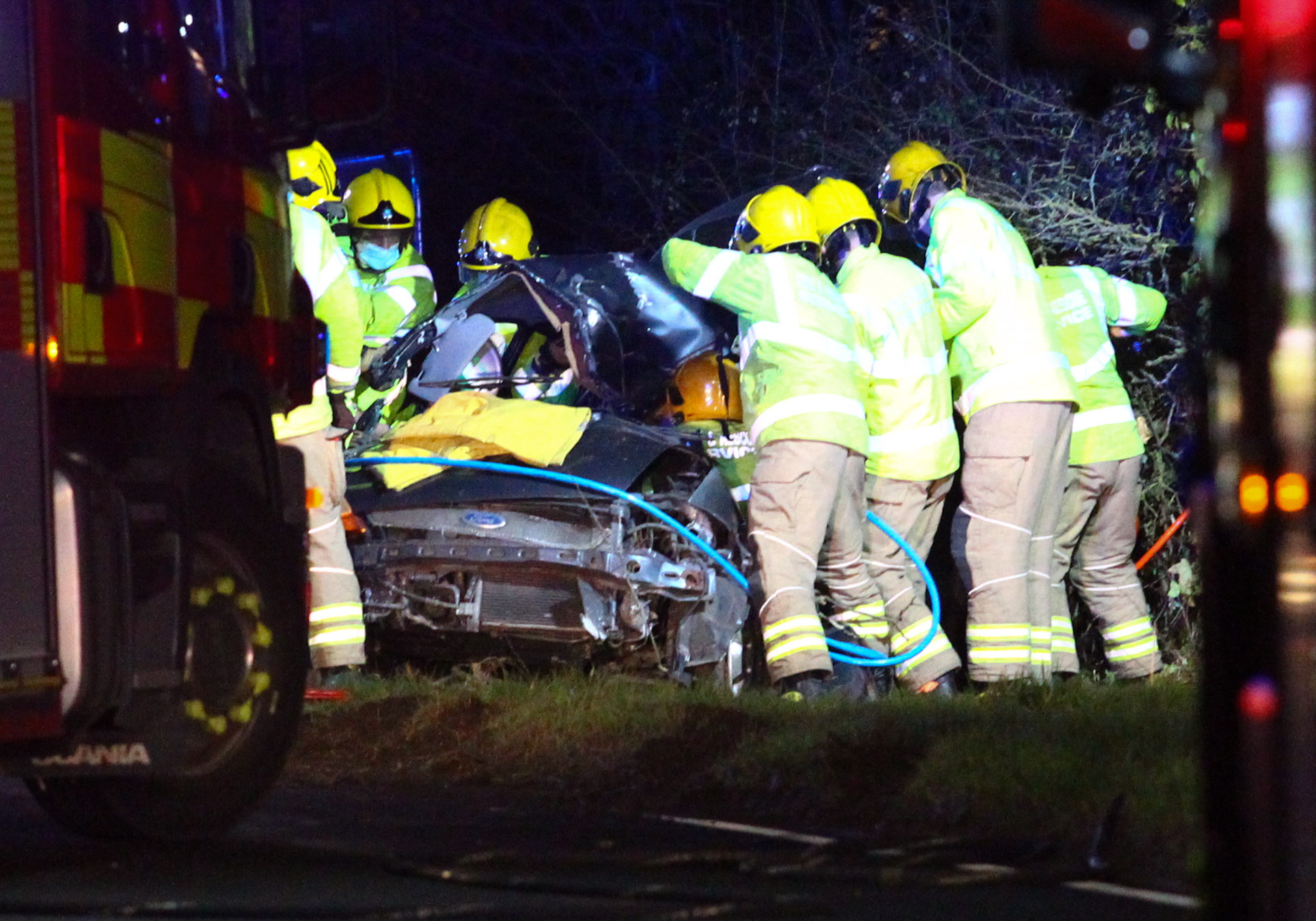 ARSON INVESTIGATION LAUNCHED FOLLOWING GARAGE FIRE WITH WOMAN INSIDE