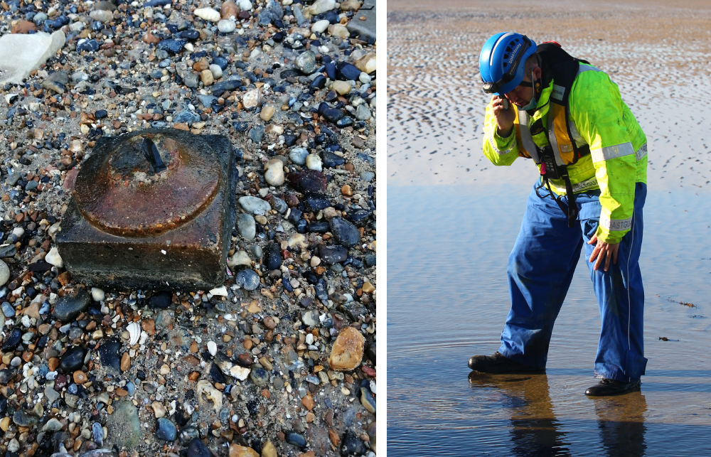POSSIBLE ORDNANCE DISCOVERED ON THE BEACH AT RYDE DEEMED SAFE