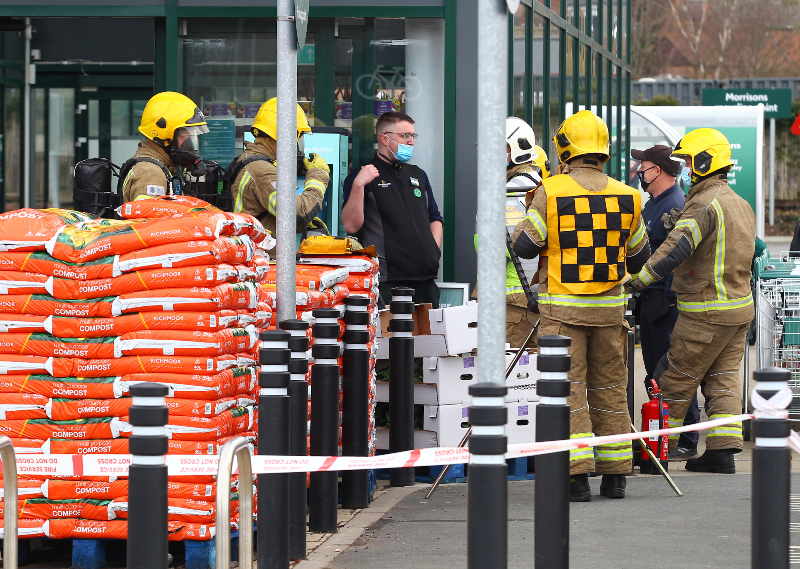 SUPERMARKET EVACUATED OVER GAS LEAK CONCERNS