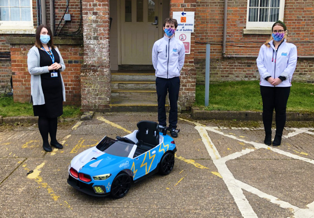 PUTTING THE ISLE OF WIGHT’S POORLY KIDS IN THE FAST LANE WITH ELECTRIC RIDE-ON CAR