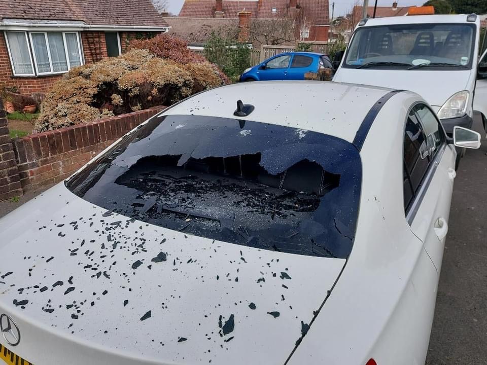 VEHICLE DAMAGED BY THUGS IN CASE OF MISTAKEN IDENTITY