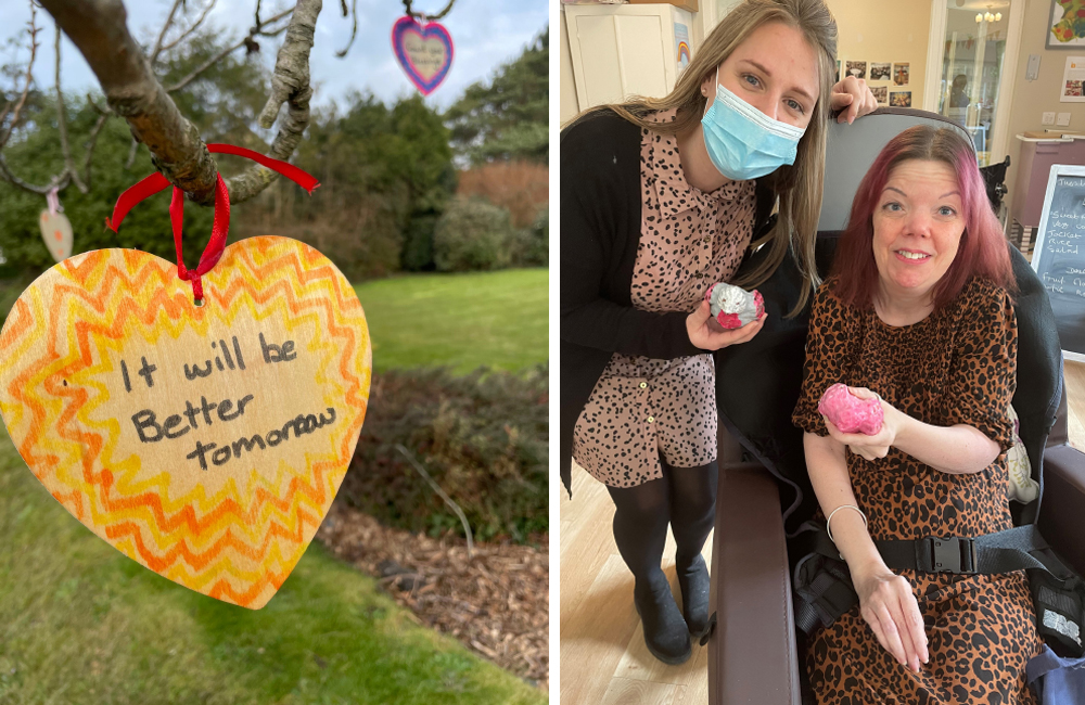 CARE HOME RESIDENTS CREATE OUTDOOR ART EXHIBITION TO SAY THANK YOU