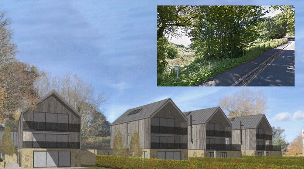 4-BED HOUSES PLANNED FOR DISUSED OPEN SPACE IN LUCCOMBE