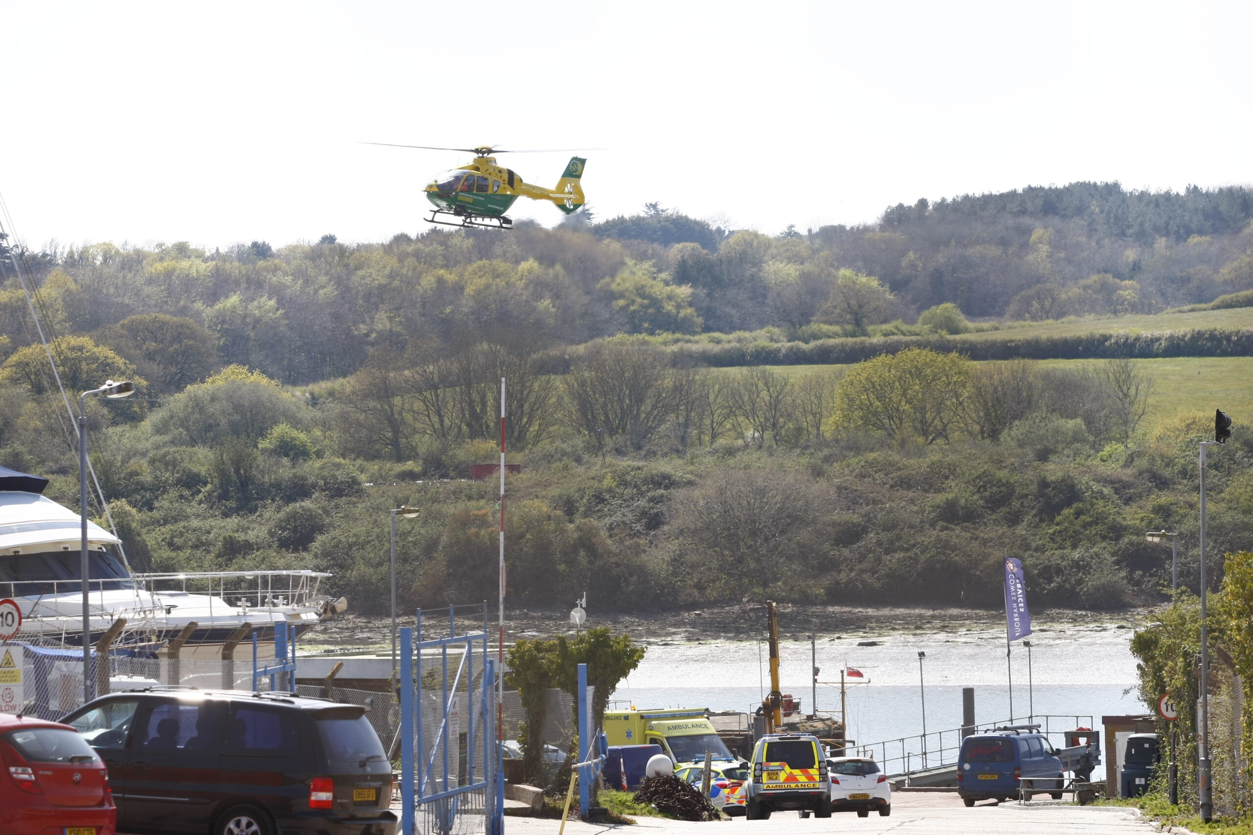 WOMAN TAKEN HOSPITAL AFTER BEING RESCUED FROM THE RIVER MEDINA